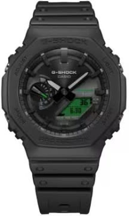 G-Shock Casio G-Shock Horloge GA-B2100BEG-1AER Black Electro Green Analoog Digitaal Zwart 42mm