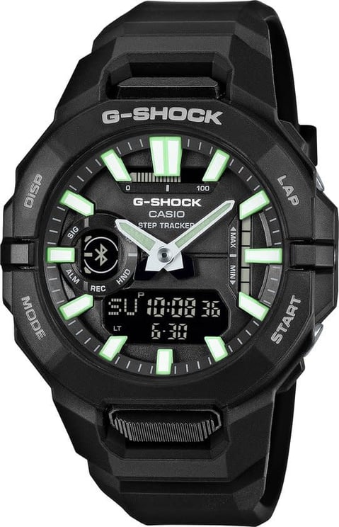 G-Shock Casio G Shock Horloge GBA-950-1AER Analoog Digitaal Zwart Bluetooth Stappenteller 200m Waterdicht 44mm