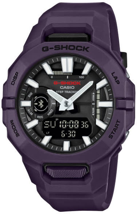 G-Shock Casio G Shock Horloge GBA-950-2AER Analoog Digitaal Paars Bluetooth Stappenteller 200m Waterdicht 44mm