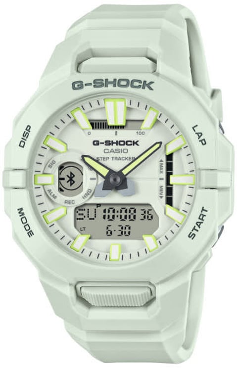 G-Shock Casio G Shock Horloge GBA-950-7AER Analoog Digitaal Light Grijs Bluetooth Stappenteller 200m Waterdicht 44mm