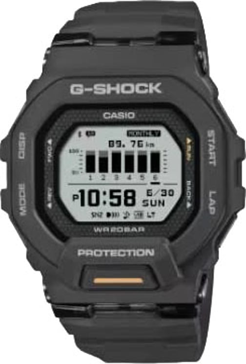 G-Shock Casion G-Shock Horloge GBD-200-1A1ER Digitaal Zwart Bluetooth 200m Waterdicht 44mm
