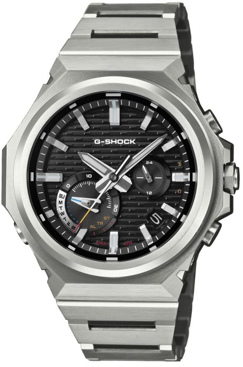 G-Shock G-Shock Horloge GST-B1000D-1AER Staal Solar Bluetooth met Zwarte Wijzerplaat 44mm Waterdichtheid 200Meter