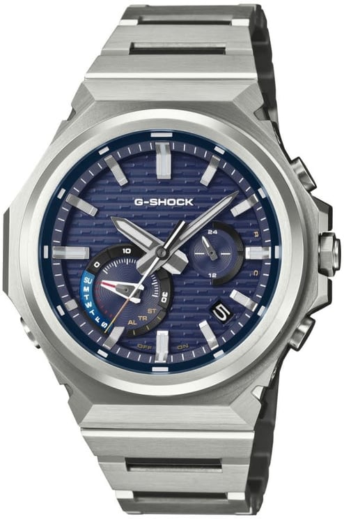 G-Shock G-Shock Horloge GST-B1000D-2AER Staal Solar Bluetooth met Blauwe Wijzerplaat 44mm Waterdichtheid 200Meter