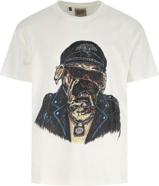 GALLERY DEPT Classic White T-Shirt With Minimalist Design