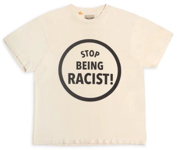 GALLERY DEPT Gallery Dept. Stop Being Racist T-shirt (Cream)