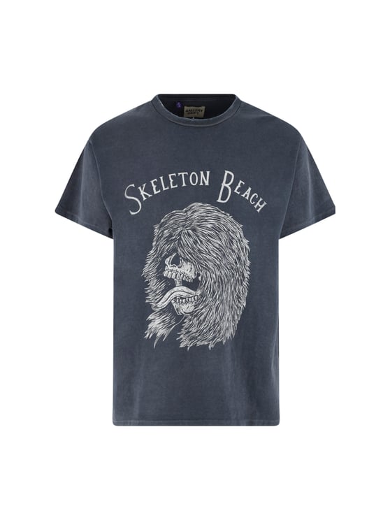 GALLERY DEPT Black Skeleton Beach Graphic T-Shirt