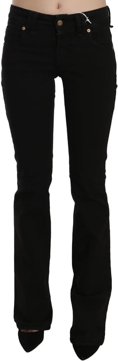 Galliano John Galliano Black Low Waist Slim Leg Skinny Denim Casual Pants Jeans