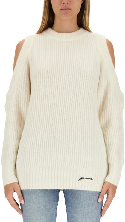 Ganni JERSEY WITH LOGO