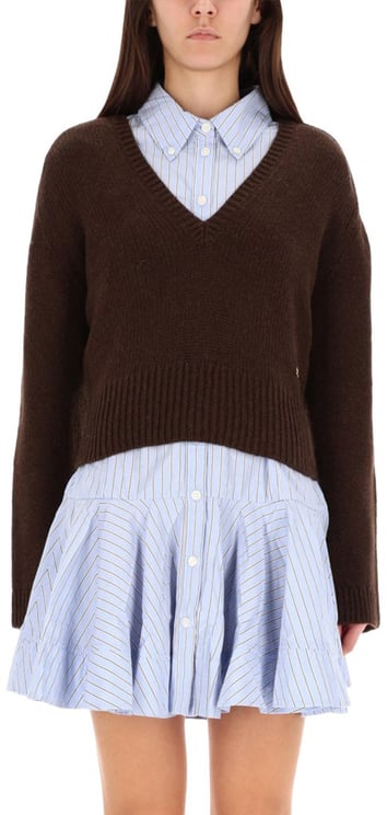 Ganni V-NECK SWEATER