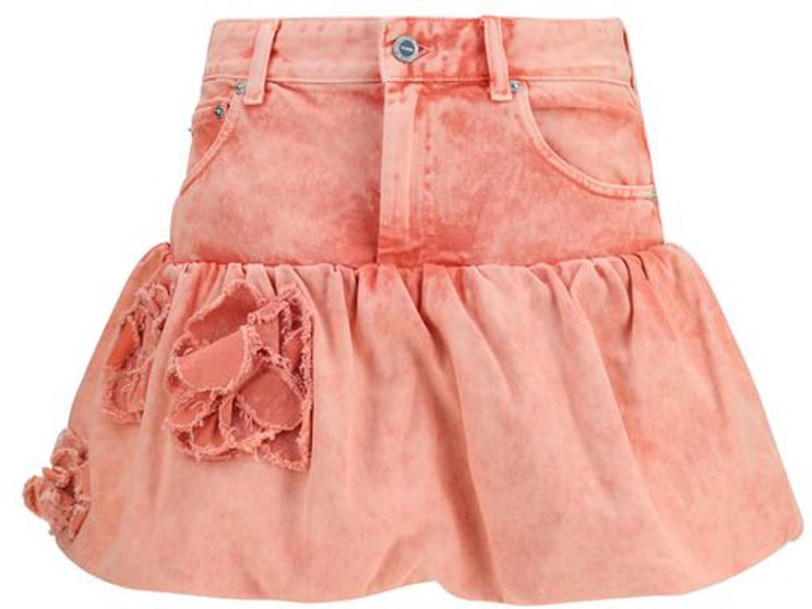 Ganni Ganni Multicolor Cotton Mini Skirt