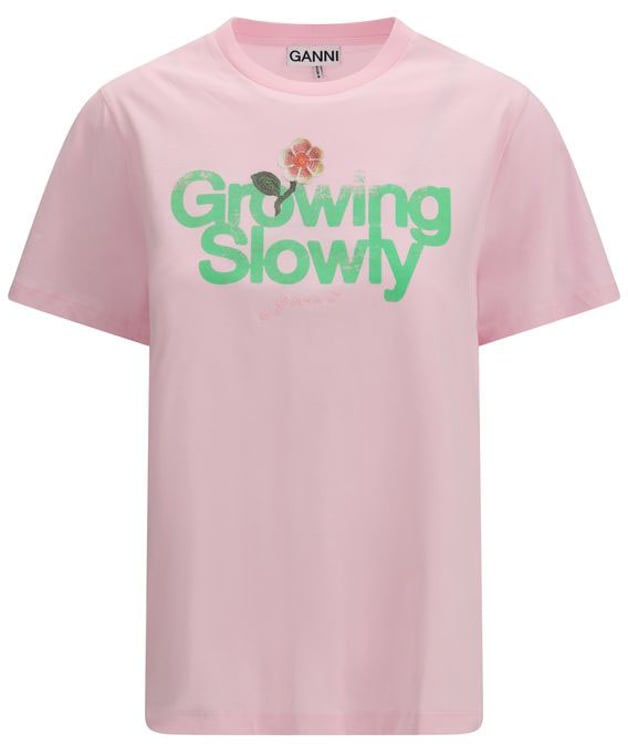 Ganni Ganni Multicolor Cotton T-Shirt