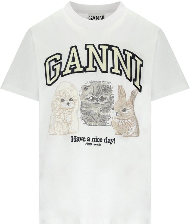 Ganni GANNI ANIMALS T-SHIRT