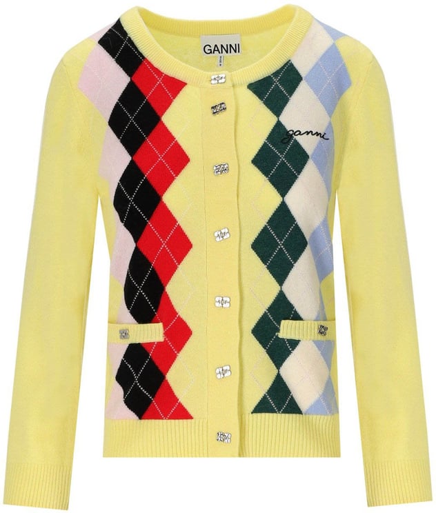 Ganni GANNI DIAMOND CARDIGAN