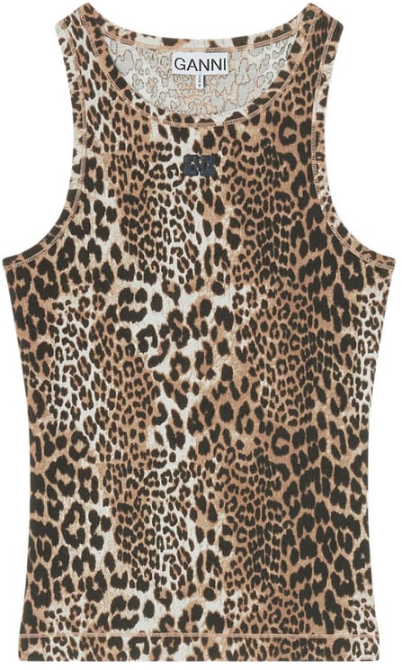Ganni Top Leopard Print