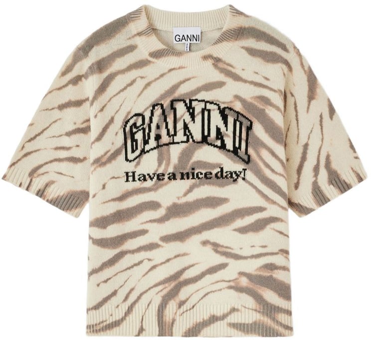 Ganni T-Shirts And Polos White