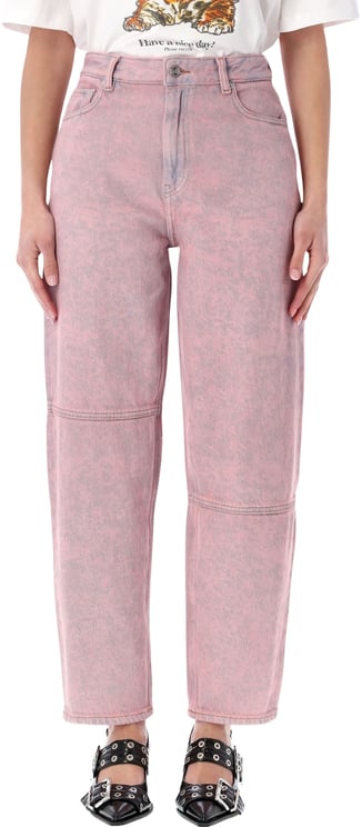 Ganni GANNI pink Stary jeans