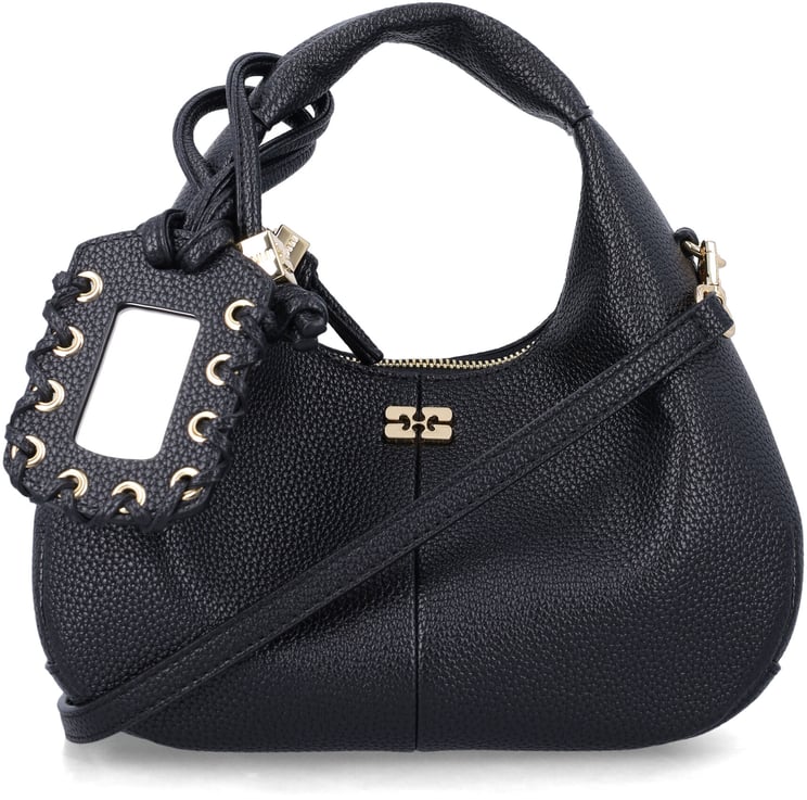 Ganni Ganni black Mini Hobo bag