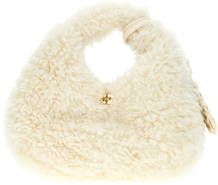 Ganni Ganni Ivory eco fur handbag