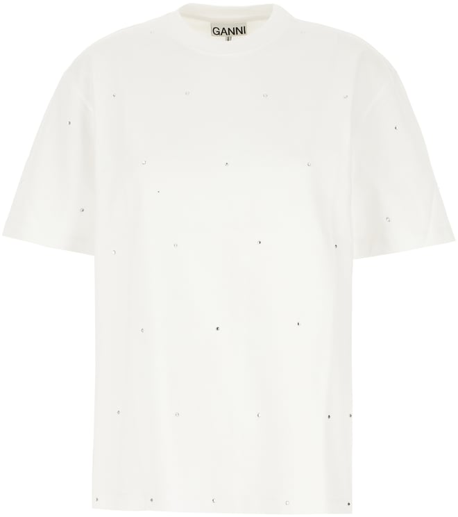 Ganni Ganni White cotton t-shirt