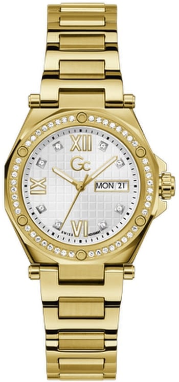 GC GC Horloge Z20008L1MF Staal met gouden plating en zirkonias's