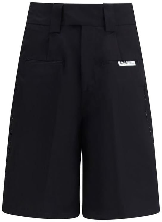 GCDS GCDS Black Cotton Bermuda Shorts