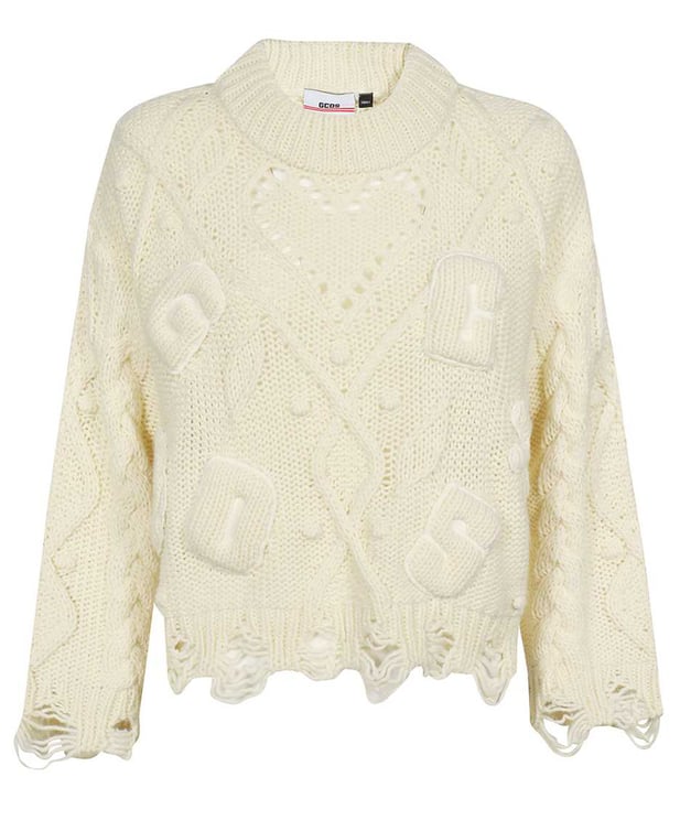 GCDS Long sleeve crew-neck sweater