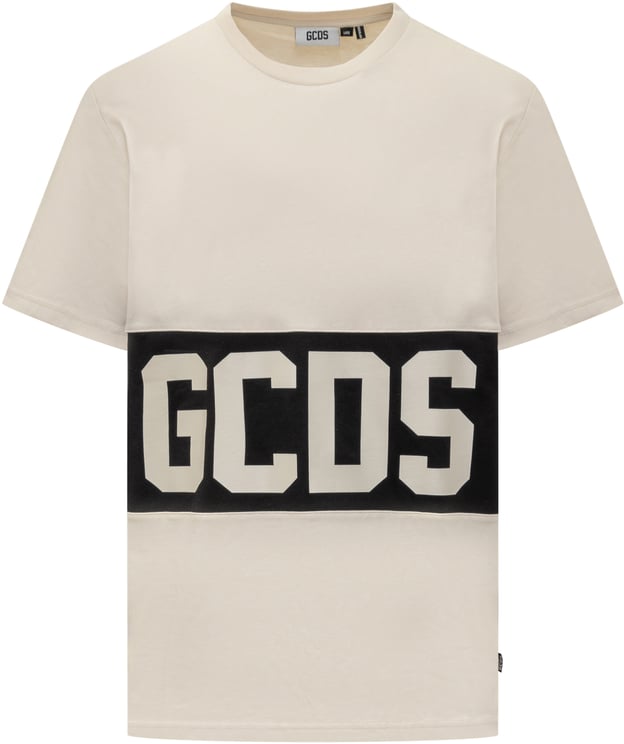 GCDS T-Shirt Bicolor con Logo GCDS