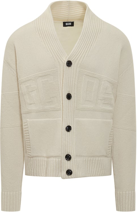 GCDS Cardigan in Maglia Logo GCDS