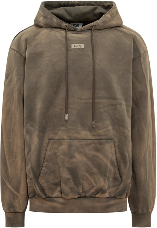 GCDS Felpa con Cappuccio Tie-Dye GCDS