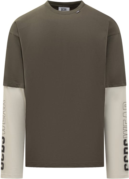GCDS GCDS T-Shirt con Maniche a Contrasto