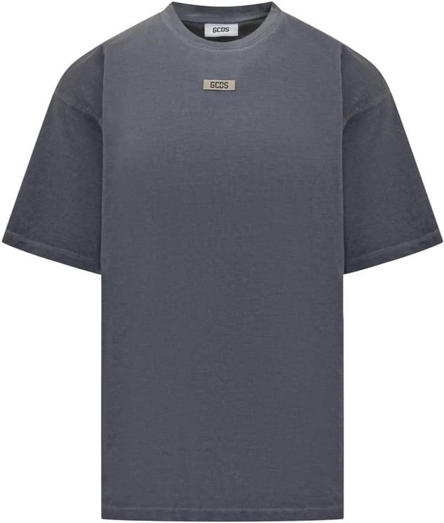 GCDS GCDS T-Shirt con Logo in Metallo