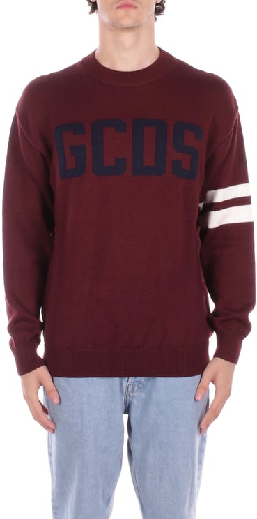 GCDS Sweaters Burgundi
