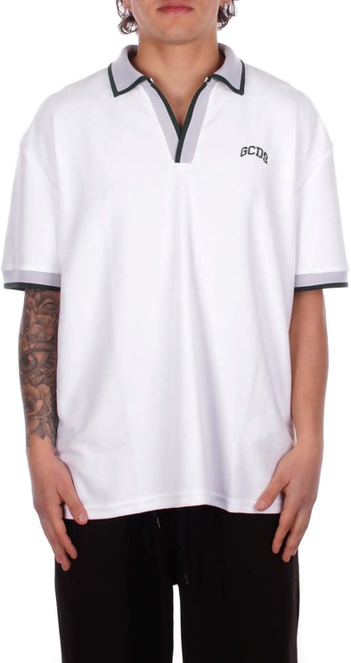 GCDS T-Shirts And Polos White Green