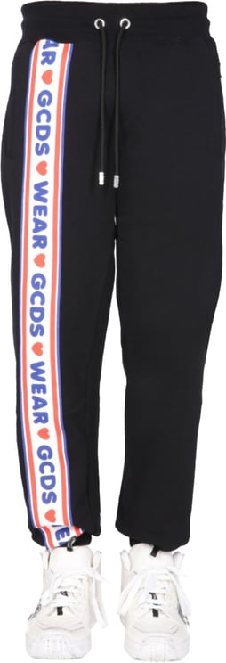GCDS Jogging Pants With "Cute Tape" Logo Band