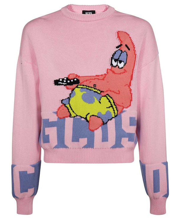 GCDS Cotton crew-neck sweater