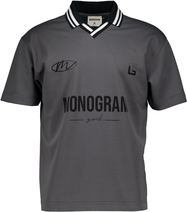 Genti Genti Polo Ss Polos Donkergrijs J4070-1227