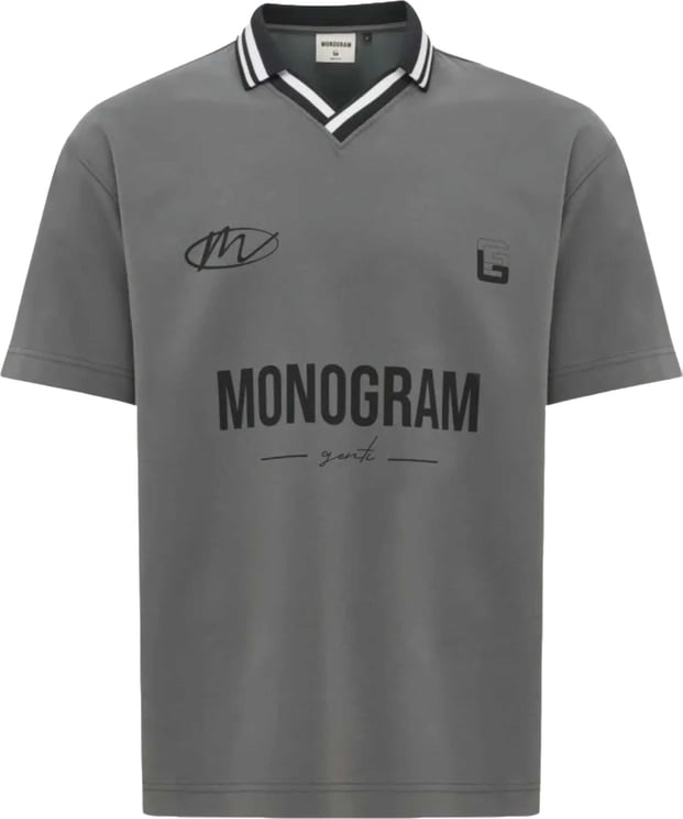 Genti Genti Polo Ss Polos Donkergrijs J4070-1227