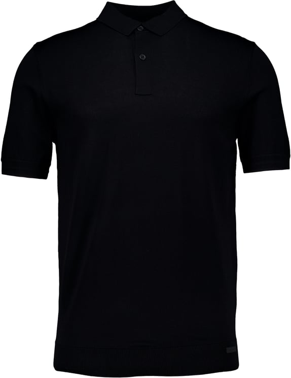 Genti Genti Polo 2 Buttons Ss Polos Zwart K4122-1260