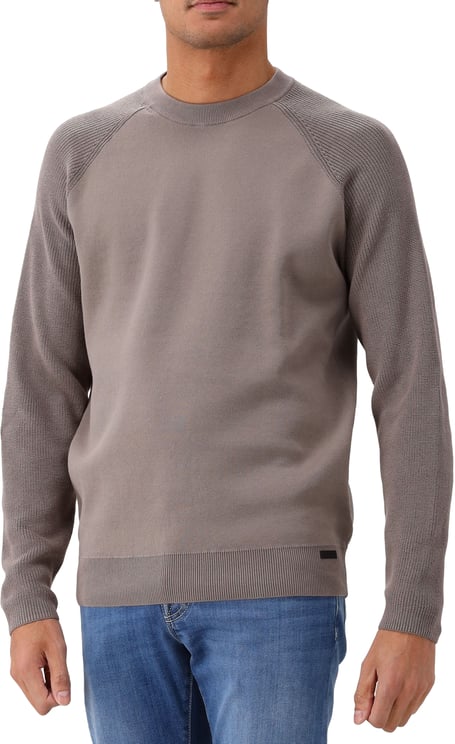 Genti Genti Trui Beige Round Neck LS