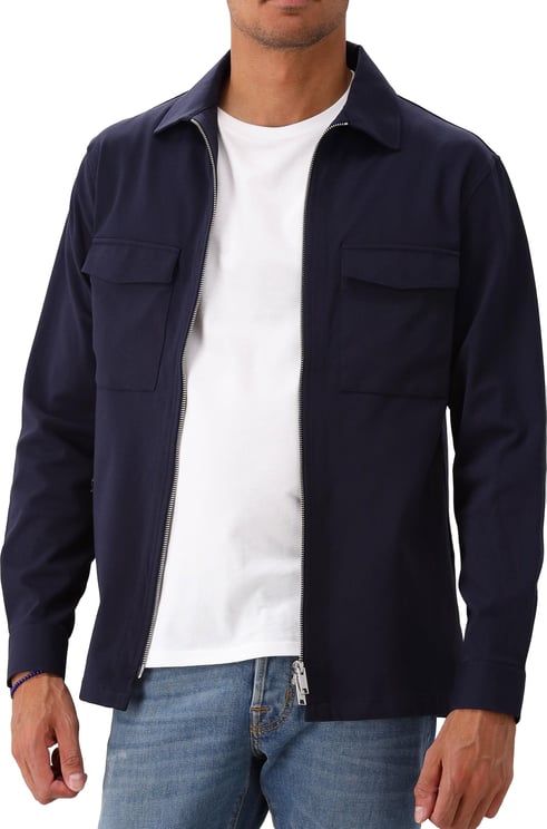 Genti Genti Overshirt Blauw