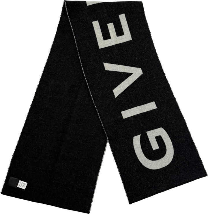 Givenchy Givenchy Schal aus Wolle Schwarz / neuwertig