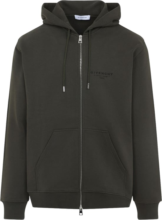 Givenchy Zip-Up Hoodie with Hooded Neckline