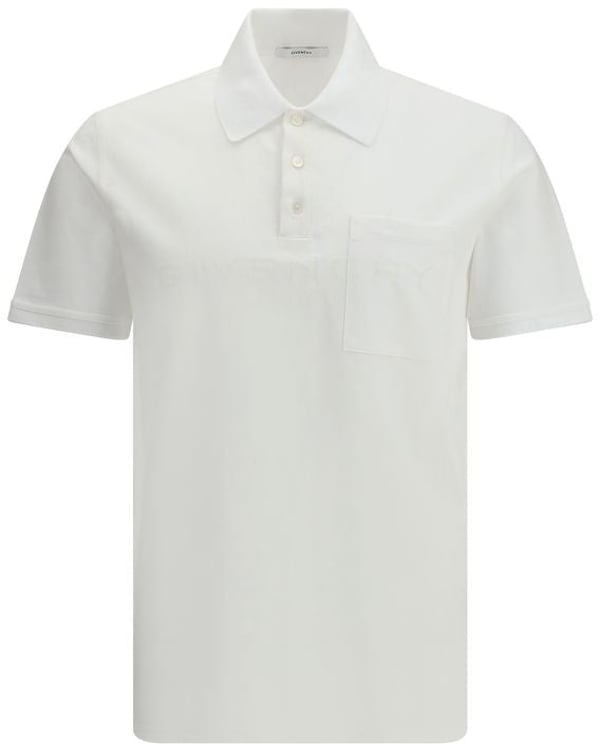 Givenchy Givenchy White Cotton Polo Shirt