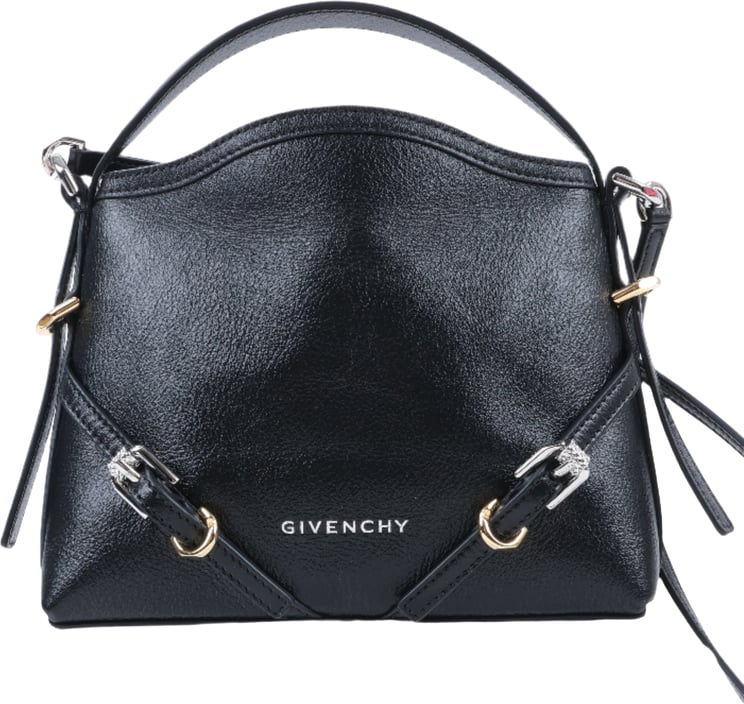 Givenchy Givenchy Voyeux Leather 2Way Shoulder Bag in Black