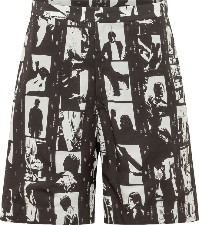 Givenchy Shorts con Stampa Fotografica