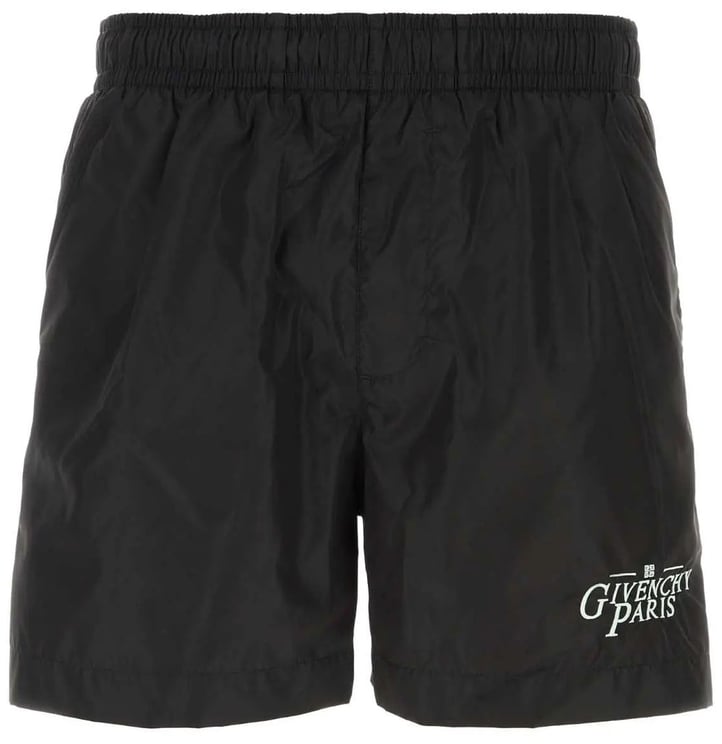 Givenchy Givenchy Logo-Embroidered Swim Shorts