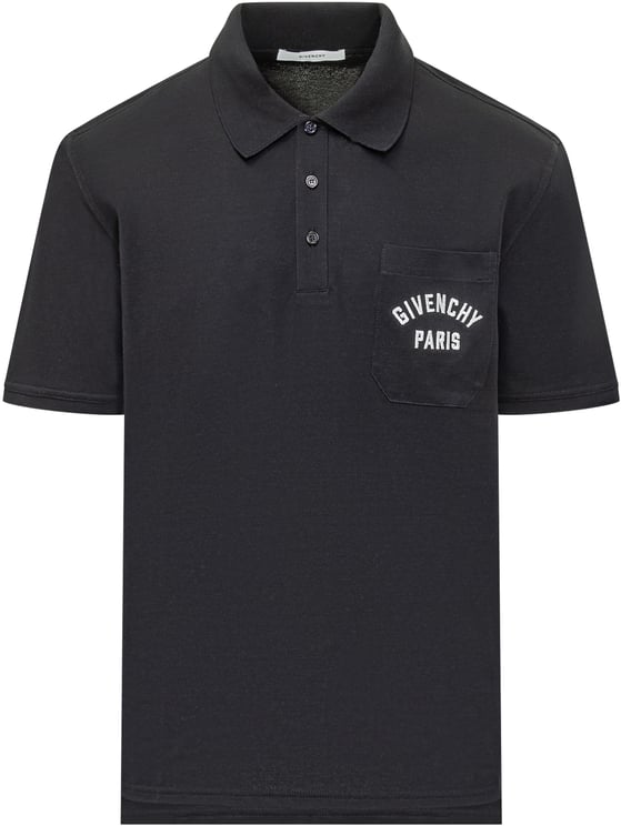 Givenchy Polo Con Tasca E Ricamo