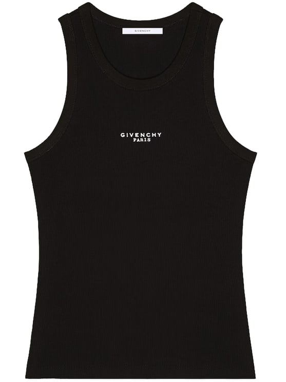 Givenchy Tank Top Fitted Ribbed Cotton Tank