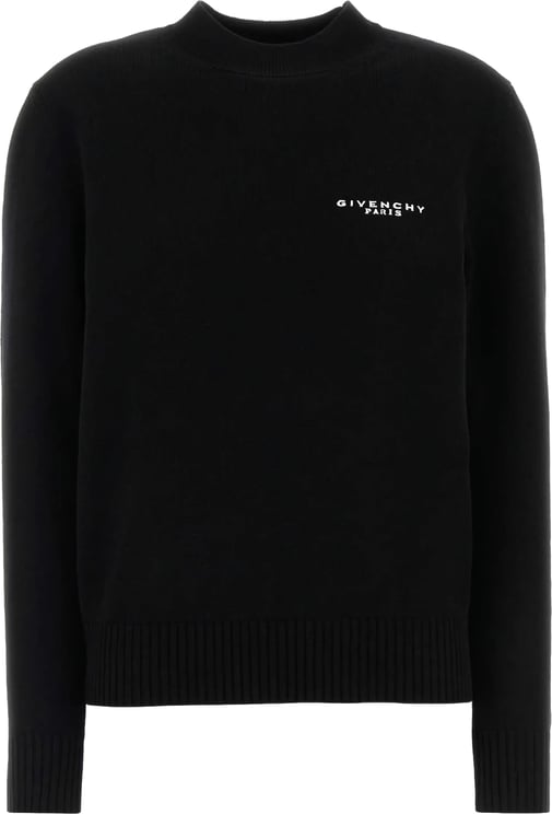 Givenchy Small Crew Neck Minimalist Black Sweater