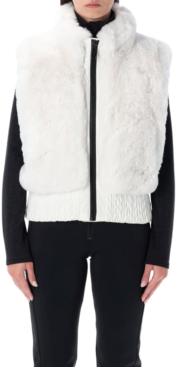 Goldbergh Dahlia Eco Fur Vest Bianco